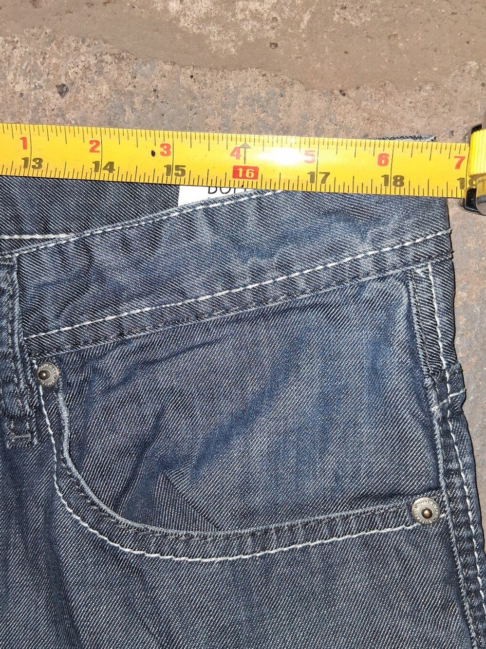 Buffalo David Bitton Dark Blue Relaxed Fit Jeans